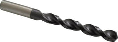 Accupro - 14mm 130° Cobalt Jobber Drill - TiAlN Finish, Right Hand Cut, Parabolic Flute, Straight Shank, 6-5/16" OAL, Split Point - Exact Tooling