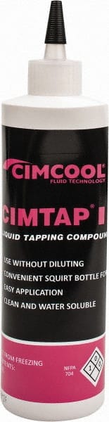 Cimcool - Metalworking Fluids & Coolants; Type: Tapping ; Form or Style: Water Soluble ; Container Size Range: 16 oz. - Exact Tooling