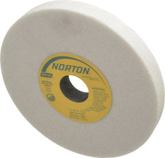 Norton - 7" Diam x 1-1/4" Hole x 3/4" Thick, H Hardness, 46 Grit Surface Grinding Wheel - Aluminum Oxide, Type 1, Coarse Grade, 3,600 Max RPM, Vitrified Bond, No Recess - Exact Tooling