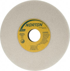 Norton - 7" Diam x 1-1/4" Hole x 3/4" Thick, K Hardness, 46 Grit Surface Grinding Wheel - Aluminum Oxide, Type 1, Coarse Grade, 3,600 Max RPM, Vitrified Bond, No Recess - Exact Tooling