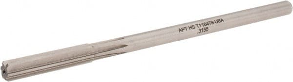 Alvord Polk - 0.3165" High Speed Steel 6 Flute Chucking Reamer - Exact Tooling