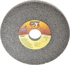 Norton - 7" Diam x 1-1/4" Hole x 1/2" Thick, F Hardness, 46 Grit Surface Grinding Wheel - Aluminum Oxide, Type 1, Coarse Grade, 3,600 Max RPM, Vitrified Bond, No Recess - Exact Tooling