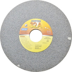 Norton - 7" Diam x 1-1/4" Hole x 1/2" Thick, G Hardness, 60 Grit Surface Grinding Wheel - Aluminum Oxide, Type 1, Medium Grade, 3,600 Max RPM, Vitrified Bond, No Recess - Exact Tooling