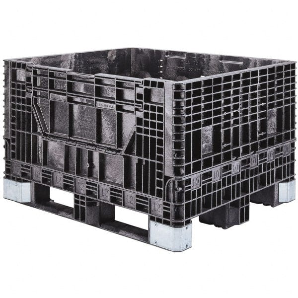 Akro-Mils - 47-5/8" Long x 39-3/4" Wide x 33-7/8" High Polyethylene Collapsible Bulk Box Container with 2 Gates - 2,500 Lb. Load Capacity - Exact Tooling