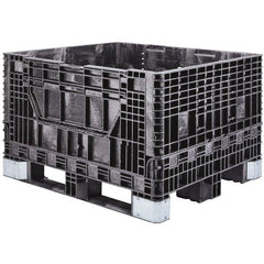 Akro-Mils - 47-5/8" Long x 39-3/4" Wide x 33-7/8" High Polyethylene Collapsible Bulk Box Container with 2 Gates - 2,500 Lb. Load Capacity - Exact Tooling