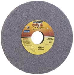 Norton - 14" Diam x 5" Hole x 1-1/2" Thick, G Hardness, 46 Grit Surface Grinding Wheel - Ceramic, Type 1, Coarse Grade, Vitrified Bond, No Recess - Exact Tooling