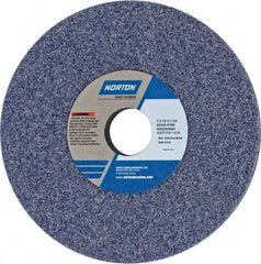Norton - 7" Diam x 1-1/4" Hole x 1/2" Thick, H Hardness, 46 Grit Surface Grinding Wheel - Aluminum Oxide, Type 1, Coarse Grade, 3,600 Max RPM, Vitrified Bond, No Recess - Exact Tooling