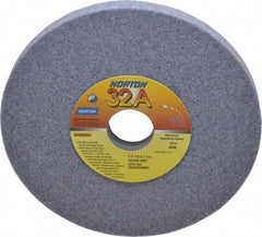 Norton - 7" Diam x 1-1/4" Hole x 1/2" Thick, I Hardness, 46 Grit Surface Grinding Wheel - Aluminum Oxide, Type 1, Coarse Grade, 3,600 Max RPM, Vitrified Bond, No Recess - Exact Tooling
