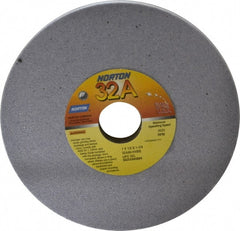 Norton - 7" Diam x 1-1/4" Hole x 1/2" Thick, H Hardness, 80 Grit Surface Grinding Wheel - Aluminum Oxide, Type 1, Medium Grade, 3,600 Max RPM, Vitrified Bond, No Recess - Exact Tooling