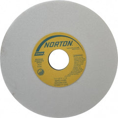 Norton - 7" Diam x 1-1/4" Hole x 1/2" Thick, H Hardness, 60 Grit Surface Grinding Wheel - Aluminum Oxide, Type 1, Medium Grade, 3,600 Max RPM, Vitrified Bond, No Recess - Exact Tooling