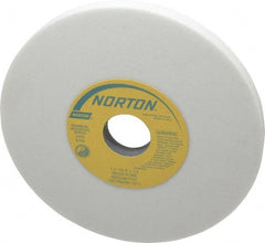 Norton - 7" Diam x 1-1/4" Hole x 1/2" Thick, K Hardness, 60 Grit Surface Grinding Wheel - Aluminum Oxide, Type 1, Medium Grade, 3,600 Max RPM, Vitrified Bond, No Recess - Exact Tooling