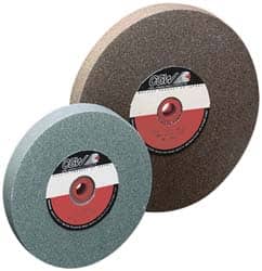 Camel Grinding Wheels - 80 Grit Aluminum Oxide Bench & Pedestal Grinding Wheel - 10" Diam x 1-1/4" Hole x 1-1/2" Thick, 2483 Max RPM, M Hardness, Medium Grade , Vitrified Bond - Exact Tooling