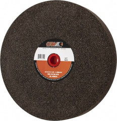 Camel Grinding Wheels - 36 Grit Aluminum Oxide Bench & Pedestal Grinding Wheel - 14" Diam x 1-1/2" Hole x 2" Thick, 1773 Max RPM, O Hardness, Very Coarse Grade , Vitrified Bond - Exact Tooling