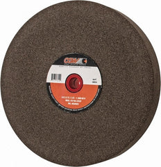 Camel Grinding Wheels - 60 Grit Aluminum Oxide Bench & Pedestal Grinding Wheel - 14" Diam x 1-1/2" Hole x 2" Thick, 1773 Max RPM, M Hardness, Medium Grade , Vitrified Bond - Exact Tooling