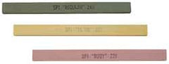 Made in USA - 150 Grit Aluminum Oxide Square Polishing Stone - Very Fine Grade, 1/4" Wide x 6" Long x 1/4" Thick, Oil Filled - Exact Tooling
