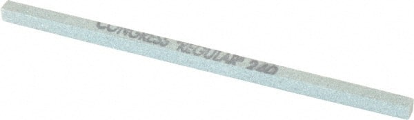 Made in USA - 240 Grit Silicon Carbide Square Polishing Stone - Very Fine Grade, 5/32" Wide x 4" Long x 5/32" Thick - Exact Tooling