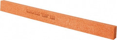 Made in USA - 120 Grit Aluminum Oxide Rectangular Polishing Stone - Fine Grade, 1/2" Wide x 6" Long x 1/4" Thick - Exact Tooling