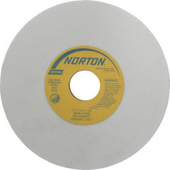 Norton - 7" Diam x 1-1/4" Hole x 1/4" Thick, H Hardness, 80 Grit Surface Grinding Wheel - Aluminum Oxide, Type 1, Medium Grade, 3,600 Max RPM, Vitrified Bond, No Recess - Exact Tooling