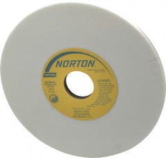 Norton - 7" Diam x 1-1/4" Hole x 1/4" Thick, J Hardness, 80 Grit Surface Grinding Wheel - Aluminum Oxide, Type 1, Medium Grade, 3,600 Max RPM, Vitrified Bond, No Recess - Exact Tooling