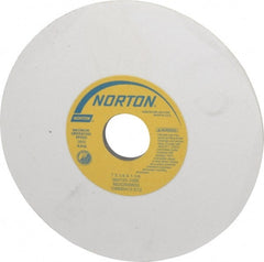 Norton - 7" Diam x 1-1/4" Hole x 1/4" Thick, J Hardness, 120 Grit Surface Grinding Wheel - Aluminum Oxide, Type 1, Fine Grade, 3,600 Max RPM, Vitrified Bond, No Recess - Exact Tooling