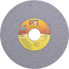 Norton - 7" Diam x 1-1/4" Hole x 1/4" Thick, H Hardness, 46 Grit Surface Grinding Wheel - Aluminum Oxide, Type 1, Coarse Grade, 3,600 Max RPM, Vitrified Bond, No Recess - Exact Tooling