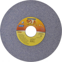 Norton - 7" Diam x 1-1/4" Hole x 1/4" Thick, I Hardness, 46 Grit Surface Grinding Wheel - Aluminum Oxide, Type 1, Coarse Grade, 3,600 Max RPM, Vitrified Bond, No Recess - Exact Tooling
