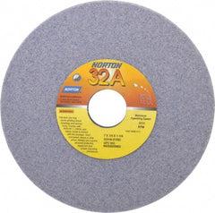 Norton - 7" Diam x 1-1/4" Hole x 1/4" Thick, K Hardness, 46 Grit Surface Grinding Wheel - Aluminum Oxide, Type 1, Coarse Grade, 3,600 Max RPM, Vitrified Bond, No Recess - Exact Tooling