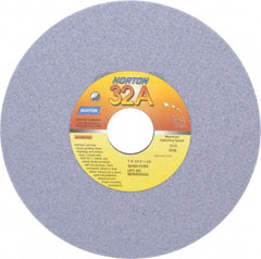 Norton - 7" Diam x 1-1/4" Hole x 1/4" Thick, K Hardness, 60 Grit Surface Grinding Wheel - Aluminum Oxide, Type 1, Medium Grade, 3,600 Max RPM, Vitrified Bond, No Recess - Exact Tooling