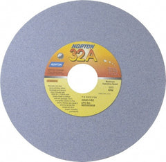Norton - 7" Diam x 1-1/4" Hole x 1/4" Thick, I Hardness, 80 Grit Surface Grinding Wheel - Aluminum Oxide, Type 1, Medium Grade, 3,600 Max RPM, Vitrified Bond, No Recess - Exact Tooling