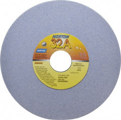 Norton - 7" Diam x 1-1/4" Hole x 1/4" Thick, J Hardness, 80 Grit Surface Grinding Wheel - Aluminum Oxide, Type 1, Medium Grade, 3,600 Max RPM, Vitrified Bond, No Recess - Exact Tooling