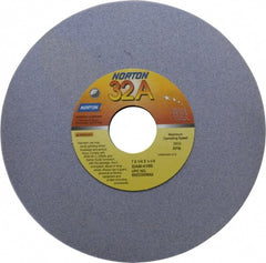 Norton - 7" Diam x 1-1/4" Hole x 1/4" Thick, K Hardness, 80 Grit Surface Grinding Wheel - Aluminum Oxide, Type 1, Medium Grade, 3,600 Max RPM, Vitrified Bond, No Recess - Exact Tooling
