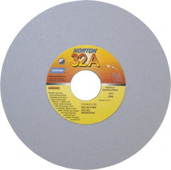 Norton - 7" Diam x 1-1/4" Hole x 1/4" Thick, K Hardness, 120 Grit Surface Grinding Wheel - Aluminum Oxide, Type 1, Fine Grade, 3,600 Max RPM, Vitrified Bond, No Recess - Exact Tooling