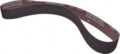 Norton - 2" Wide x 48" OAL, 50 Grit, Aluminum Oxide Abrasive Belt - Aluminum Oxide, Coarse, Coated, X Weighted Cloth Backing, Series R228 - Exact Tooling