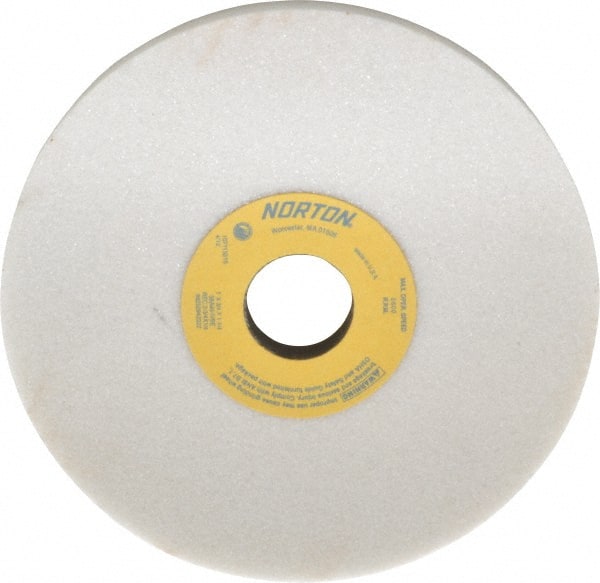 Norton - 7" Diam x 1-1/4" Hole x 3/4" Thick, I Hardness, 46 Grit Surface Grinding Wheel - Aluminum Oxide, Type 5, Coarse Grade, 3,600 Max RPM, Vitrified Bond, One-Side Recess - Exact Tooling