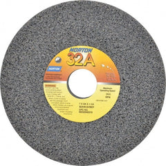 Norton - 7" Diam x 1-1/4" Hole x 3/4" Thick, G Hardness, 46 Grit Surface Grinding Wheel - Aluminum Oxide, Type 1, Coarse Grade, 3,600 Max RPM, Vitrified Bond, No Recess - Exact Tooling
