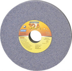 Norton - 7" Diam x 1-1/4" Hole x 3/4" Thick, I Hardness, 46 Grit Surface Grinding Wheel - Aluminum Oxide, Type 1, Coarse Grade, 3,600 Max RPM, Vitrified Bond, No Recess - Exact Tooling