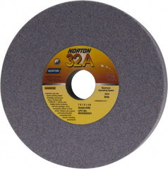 Norton - 7" Diam x 1-1/4" Hole x 1" Thick, I Hardness, 60 Grit Surface Grinding Wheel - Aluminum Oxide, Type 1, Medium Grade, 3,600 Max RPM, Vitrified Bond, No Recess - Exact Tooling