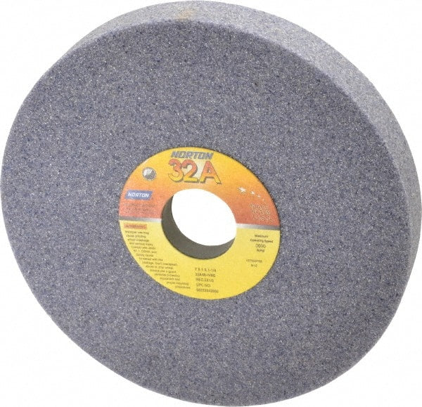 Norton - 7" Diam x 1-1/4" Hole x 1" Thick, I Hardness, 46 Grit Surface Grinding Wheel - Aluminum Oxide, Type 5, Coarse Grade, 3,600 Max RPM, Vitrified Bond, One-Side Recess - Exact Tooling