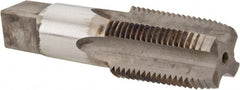 Reiff & Nestor - 1/2-14 NPTF Thread, 4 Flute Standard Pipe Tap - 3-1/8" OAL, 1-3/8" Thread Length, 11/16" Shank Diam, Nitride Finish, High Speed Steel - Exact Tooling