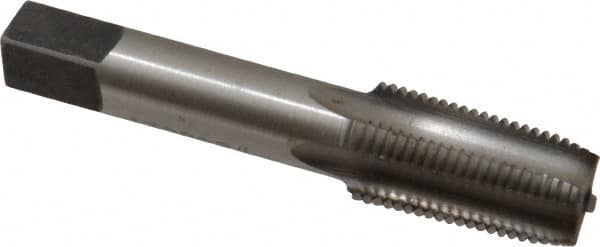 Reiff & Nestor - 1/8-27 NPT Thread, 4 Flute Standard Pipe Tap - 2-1/8" OAL, 3/4" Thread Length, 5/16" Shank Diam, Bright Finish, High Speed Steel - Exact Tooling
