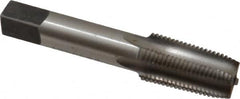 Reiff & Nestor - 1/8-27 NPT Thread, 4 Flute Standard Pipe Tap - 2-1/8" OAL, 3/4" Thread Length, 5/16" Shank Diam, Bright Finish, High Speed Steel - Exact Tooling