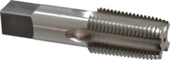 Reiff & Nestor - 1/2-14 NPT Thread, 4 Flute Standard Pipe Tap - 3-1/8" OAL, 1-3/8" Thread Length, 11/16" Shank Diam, Bright Finish, High Speed Steel - Exact Tooling