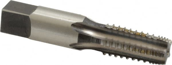 Reiff & Nestor - 1/8-27 NPTF, 5 Flutes, Bright Finish, High Speed Steel, Interrupted Thread Pipe Tap - Exact Tooling
