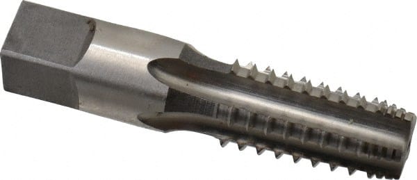 Reiff & Nestor - 1/4-18 NPTF, 5 Flutes, Bright Finish, High Speed Steel, Interrupted Thread Pipe Tap - Exact Tooling