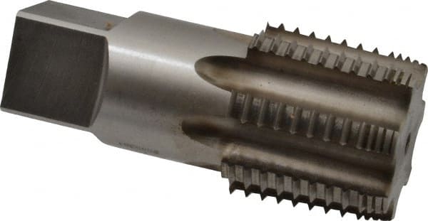 Reiff & Nestor - 1-1/2 - 11-1/2 NPTF, 7 Flutes, Bright Finish, High Speed Steel, Interrupted Thread Pipe Tap - Exact Tooling
