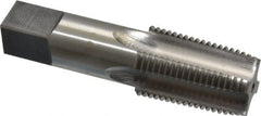 Reiff & Nestor - 1/2-14 NPT Thread, 4 Flute Standard Pipe Tap - 3-1/8" OAL, 1-3/8" Thread Length, 11/16" Shank Diam, Bright Finish, High Speed Steel - Exact Tooling