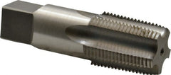 Reiff & Nestor - 3/4-14 NPT Thread, 5 Flute Standard Pipe Tap - 3-1/4" OAL, 1-3/8" Thread Length, 29/32" Shank Diam, Bright Finish, High Speed Steel - Exact Tooling