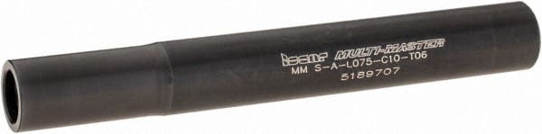 Iscar - Multimaster 10mm Stepped Shank Milling Tip Insert Holder & Shank - 0.376" Neck Diam, T06 Neck Thread, 75mm OAL, Steel MM S-A Tool Holder - Exact Tooling