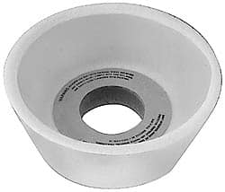 Grier Abrasives - 4 Inch Diameter x 1-1/4 Inch Hole x 1-1/2 Inch Thick, 60 Grit Tool and Cutter Grinding Wheel - Exact Tooling
