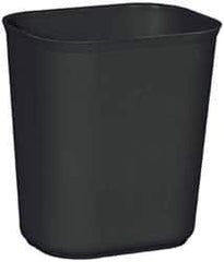 Rubbermaid - 14 Qt Black Rectangle Trash Can - Fiberglass, 12-1/4" High x 11-1/8" Long x 8-1/4" Wide - Exact Tooling
